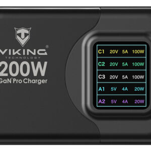 Viking USB GaN charger 200W PD PRO