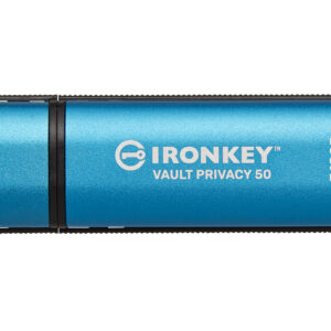 Kingston Ironkey Vault Privacy 50/512GB/USB 3.2/USB-A/Modrá