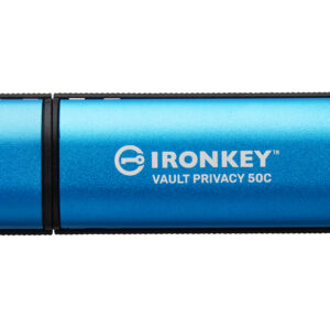 Kingston Ironkey Vault Privacy 50C/64GB/USB 3.2/USB-C/Modrá