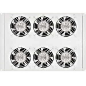 Horný/spodný ventil.jednotka, 6x ventilátor, termostat, 8U