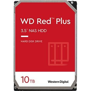 QNAP WD, HDD, Red Plus, SATA III, 3.5-inch, 10TB, WD100EFGX
