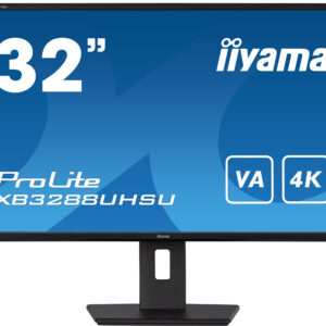 iiyama ProLite/XB3288UHSU-B5/31,5"/VA/4K UHD/60Hz/3ms/Black/3R