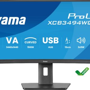 iiyama ProLite/XCB3494WQSU-B1/34"/VA/wQHD/120Hz/0,4ms/Black/3R
