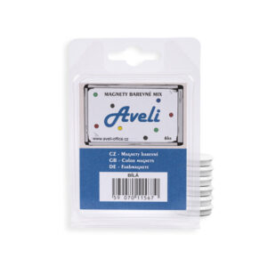 Set magnetov AVELI, biela farba