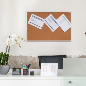 Korková nástenka AVELI 120x90 cm, hliníkový rám