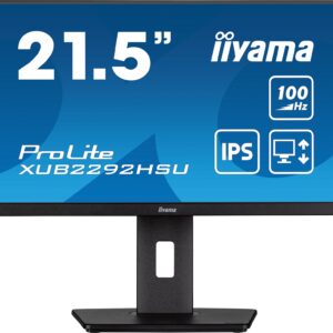iiyama ProLite/XUB2292HSU-B6/21,5"/IPS/FHD/100Hz/0,4ms/Black/3R
