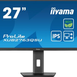 iiyama ProLite/XUB2763QSU-B1/27"/IPS/QHD/100Hz/2ms/Black/3R