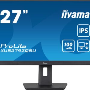 iiyama ProLite/XUB2792QSU-B6/27"/IPS/QHD/100Hz/0,4ms/Black/3R