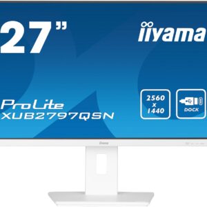 iiyama ProLite/XUB2797QSN-W2/27"/IPS/QHD/100Hz/1ms/White/3R