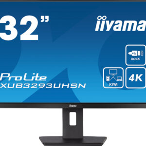 iiyama ProLite/XUB3293UHSN-B5/31,5"/IPS/4K UHD/60Hz/4ms/Black/3R