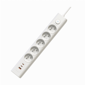 Predlžovacia zásuvka Viking YC53, biela