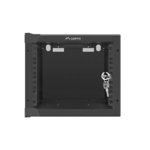 Nástenný rack 10'' 4U 280x310mm čierny flat pack