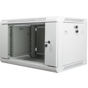 Nástenný rack 19' 6U 600X450mm sivý flat pack