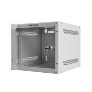 Nástenný rack 10'' 4U 280x310mm sivý flat pack