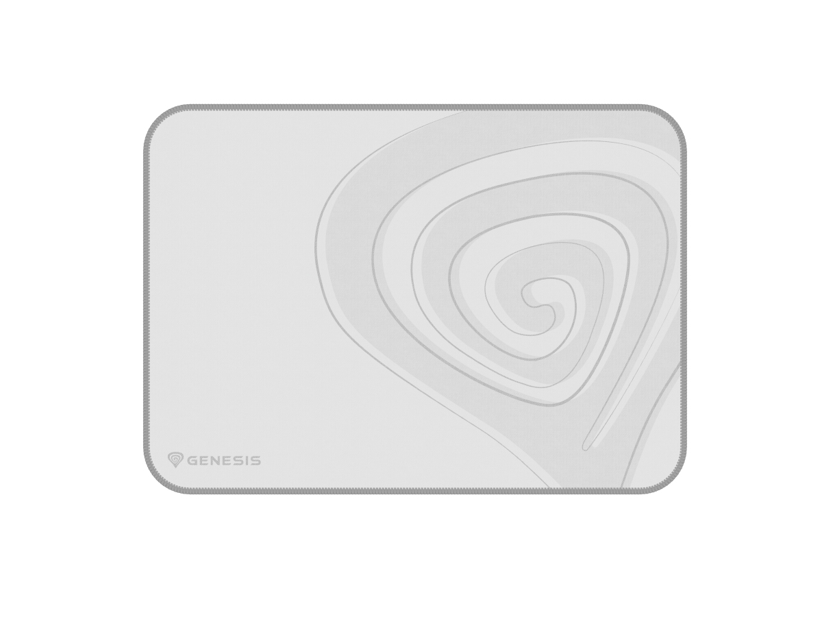 Genesis herná podložka pod myš CARBON 400 M LOGO 350X250mm, biela