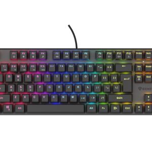 Genesis herná mechanická klávesnica THOR 303/TKL/RGB/Outemu Peach Silent/Drôtová USB/US layout/Čierna
