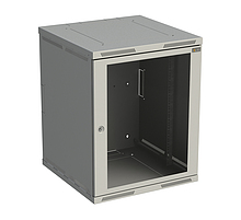 Rack nástenný Sensa 15U 600mm,dv.sklo, sivý