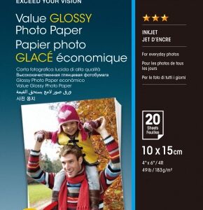 EPSON Value Glossy Photo Paper 10x15cm 20 sheet