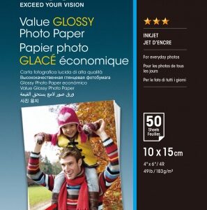 EPSON Value Glossy Photo Paper 10x15cm 50 sheet