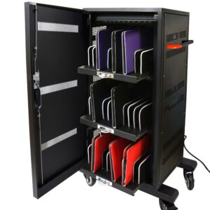 PORT CONNECT CHARGING CABINET 30 UNITS, čierny