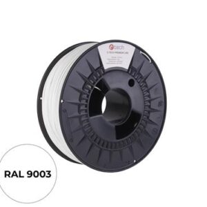 Tlačová struna (filament) C-TECH PREMIUM LINE, ABS, dopravná biela, RAL9003, 1,75mm, 1kg