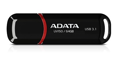 ADATA UV150/64GB/USB 3.2/USB-A/Čierna