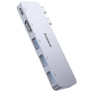 Baseus Dokovacia stanica Ultra Joy 5v1 (USB-C PD, 3xUSB 3.0, HDMI) sivá