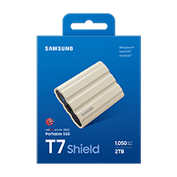 Samsung T7 Shield/2TB/SSD/Externý/2.5"/Béžová/3R