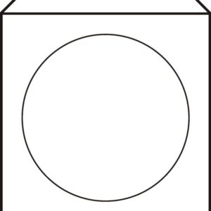 Papierová obálka pre CD alebo DVD s okienkom 50 ks