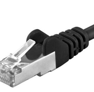 Premiumcord Patch kábel CAT6a S-FTP, RJ45-RJ45, AWG 26/7 5m, čierna