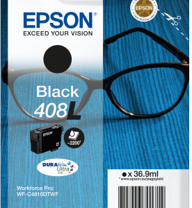 EPSON Singlepack Black 408L DURABrite Ultra Ink