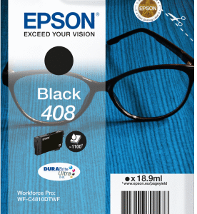 EPSON Singlepack Black 408 DURABrite Ultra Ink