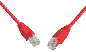 Patchkábel S/FTP, Cat6, 2xRJ45, 7m červený