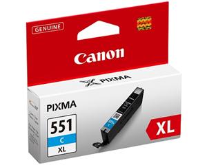 Canon CLI-551 XL C, azúrová veľká