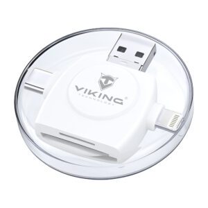 VIKING ČÍTAČKA PAMÄŤOVÝCH KARIET V4 USB3.0 4V1 biela