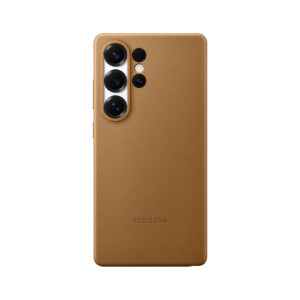 Samsung Ochranný kryt z vegánskej kože pre Galaxy S25 Ultra Brown
