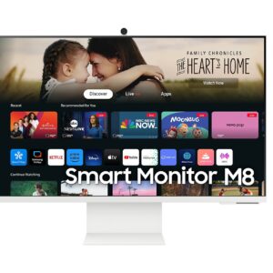 Samsung Smart Monitor/M80D/32"/VA/4K UHD/60Hz/4ms/White/2R