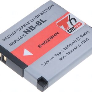 Batéria T6 power Canon NB-8L, 700mAh, čierna