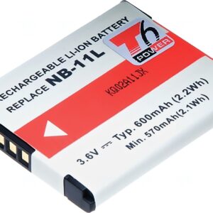 Batéria T6 power Canon NB-11L, 600mAh, sivá