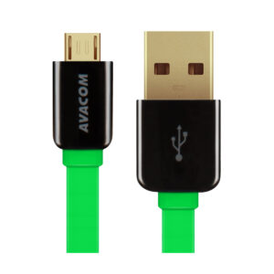 Kábel AVACOM MIC-120G USB - Micro USB, 120cm, zelená
