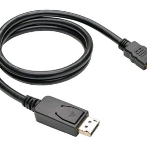 Kábel C-TECH DisplayPort/HDMI, 1m, čierny