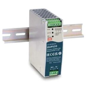 MEANWELL - DUPS20 - Priemyselný napájací zdroj 24V 20A na DIN lištu so zálohovacou funkciou