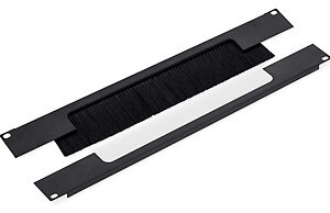 19" priechodný panel 2U rozdelený horizont. 350x55mm