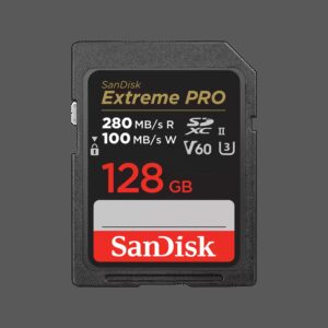 SanDisk Extreme PRO 128GB 280MB/s V60 UHS-II