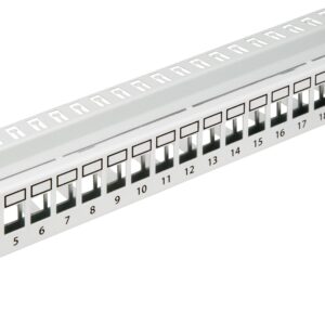 19" patchpanel pre 24 modulu SFA/SFB, neosadený, 1U, RAL 7035