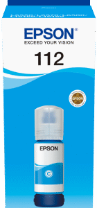 Epson 112 EcoTank Pigment Cyan ink bottle