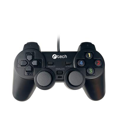 Gamepad C-TECH Callon pre PC/PS3, 2x analóg, X-input, vibračný, 1,8 m kábel, USB