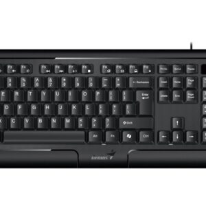 Genius KB-118 II/Drôtová USB/ CZ- SK layout/Čierna