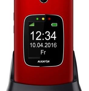 ALIGATOR V650 Senior červeno-strieborný+st.nab