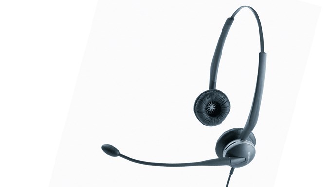 Jabra GN 2100/Stereo/QD/Drôt/Čierna